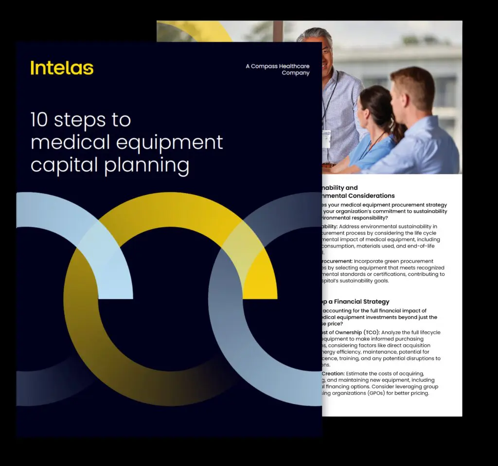 Cover image for the 10 steps to medical equipment capital planning